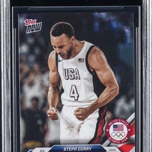 2024 TOPPS NOW OLYMPIC GAMES #22 STEPH CURRY BGS pristine 10